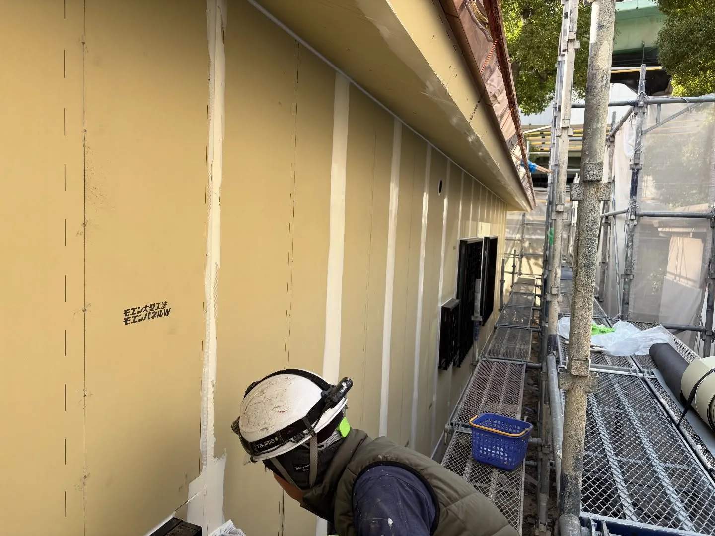 本日は大阪市某神社新築工事となりました