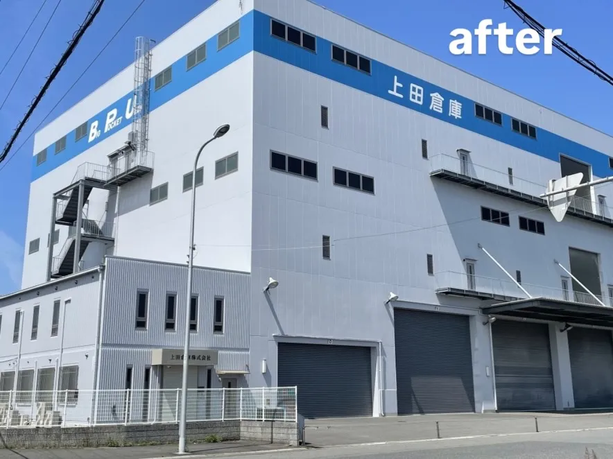 泉大津市某倉庫での施工事例となります。