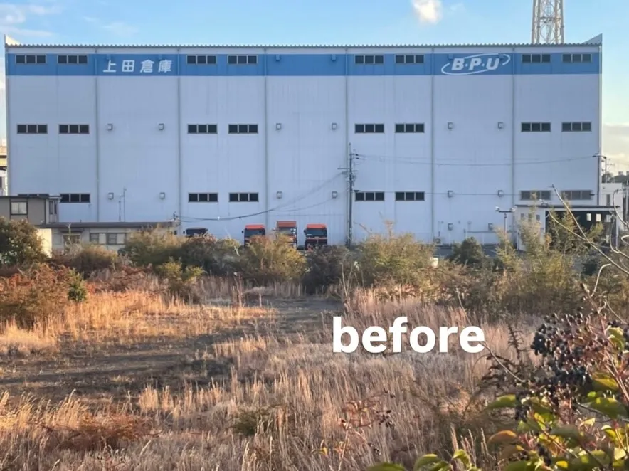 泉大津市某倉庫での施工事例となります。