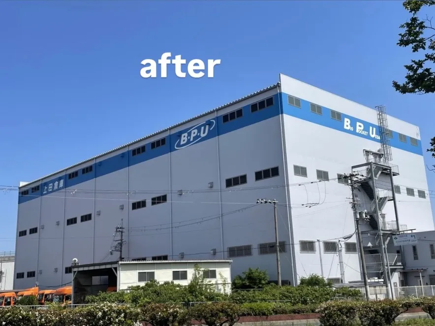 泉大津市某倉庫での施工事例となります。