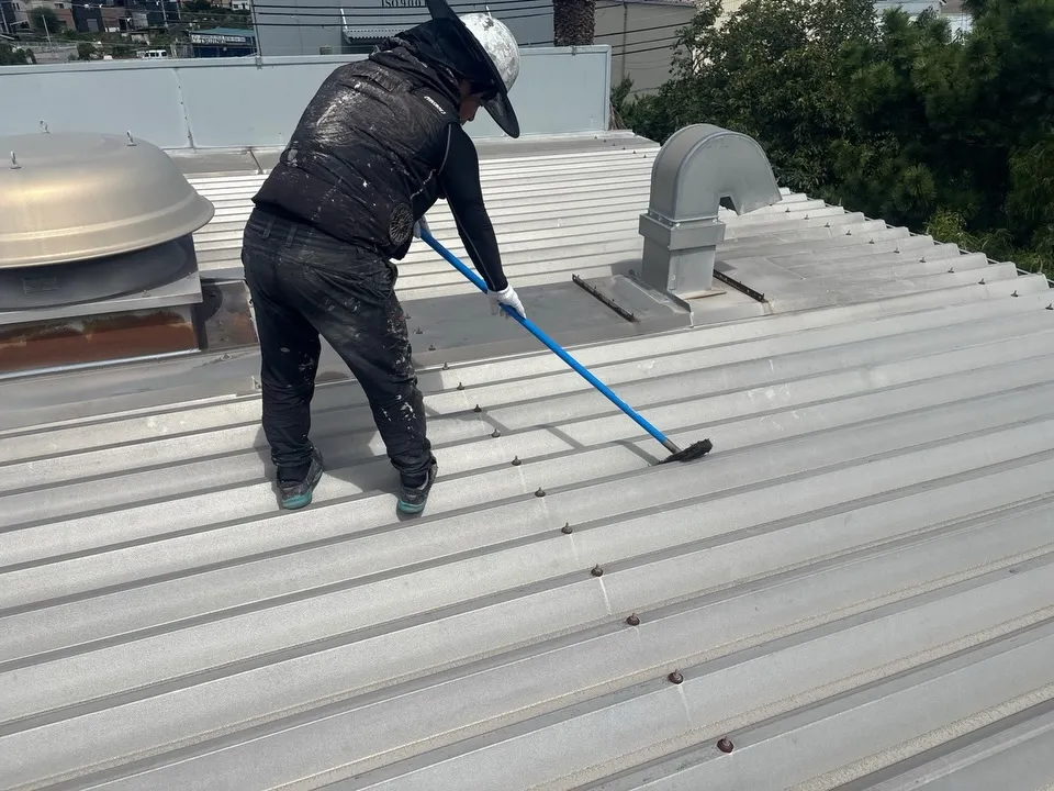 泉大津市某工場　屋根塗装工事